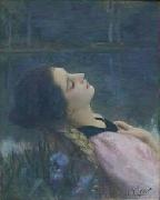 Charles-Amable Lenoir The Calm Spain oil painting artist